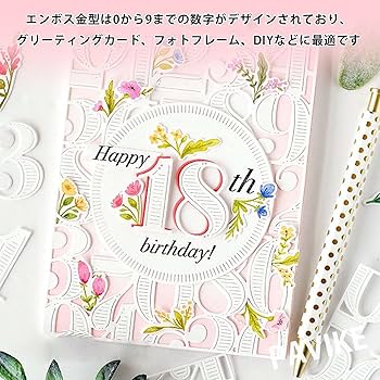 Amazon.co.jp: PAVIKE ダイカット 型 数字 人気 数字0~9 炭素鋼